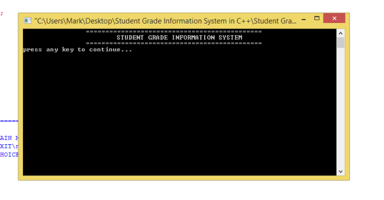 Student Grade Information System In C++ Free Source Code | SourceCodester